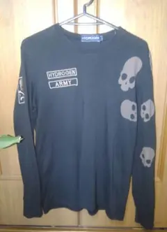 00s HYDROGEN archive skull tee y2k ブラックのサムネイル