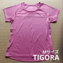 【TIGORA】スポーツTシャツ　吸水速乾　レディースMサイズ　ピンクのサムネイル