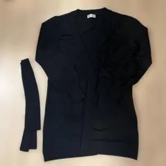22 OCTOBRE ブラック 長袖カーディガン