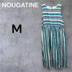 NOUGATINE マルチカラー M ノースリーブ ボーダー切り替えワンピースのサムネイル