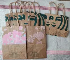 スターバックス ショップ袋 9枚セット①