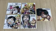 ONE PIECE 名場面 ミニ色紙　イラストシート　カード　特典　まとめ売り ONE PIECE 名場面 ミニ色紙 イラストシート カード 特典 まとめ売り