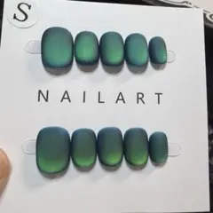 【セツ】マグネット　マット仕上げ　ネイルチップ　付け爪(2936)