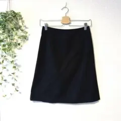 ORIHICA オリヒカ ひざ丈スカート 【7】ネイビー オフィス ウール混