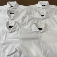 【まとめ売り7枚】ONLY ワイシャツ半袖 M カッタウェイ 白 スナップダウンのサムネイル