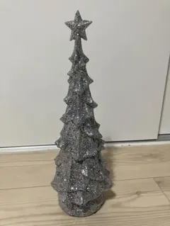 【匿名配送】BIRTHDAY BAR シルバーグリッター LEDクリスマスツリー