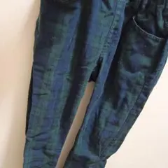 キッズ用　チェック柄　長ズボン 100cm以上　スキニー　ストレートパンツ