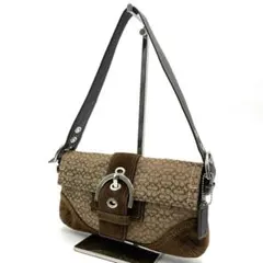 【良品】COACH ショルダーバッグ シグネチャー 3628