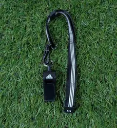 アディダスコルクホイッスル野田鶴声社製 レフリー用　アディダスストラップつき