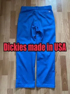 Dickiesヴィンテージ ワークパンツ made in USA ブルー W34