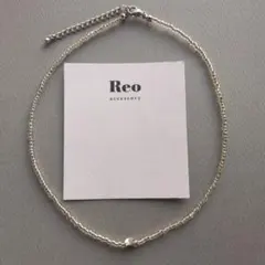 №2117クリア ビーズネックレス