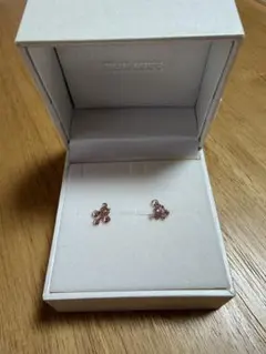 THE KISS ピンクストーン ピアス