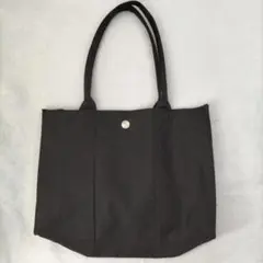 ブラックキャンバストートバッグ