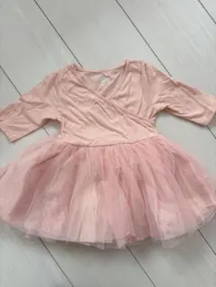 美品⭐︎OLD NAVY⭐︎ピンク チュールスカート付きロンパース⭐︎6〜12M