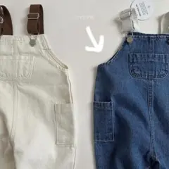 minirobe オーバオール　デニム　サロペット　S 80 韓国子ども服