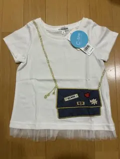 ★新品★S 90 グローバルワーク 半袖Tシャツ ポシェット フリル 女の子のサムネイル