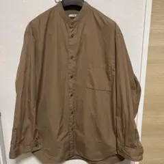 限定値下 ユニクロ +J スーピマコットンオーバーサイズスタンドカラーシャツ L