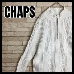 CHAPS Ralph Lauren ハーフジップ ケーブルニット セーターのサムネイル