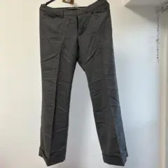グリーンレーベルリラクシング　サイズ42 グレー ストライプ ストレート
