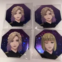 ツイステ ブレジュ ホログラム缶バッジ ヴィル ルーク4個セット