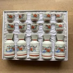 陶器製徳利と盃のセット