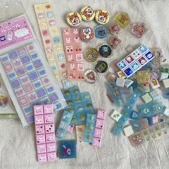 タイルシール　おはじきシール　石シール　当時物　平成レトロ　フレークシール