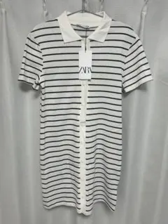 新品タグ付き ZARA ポロシャツワンピース