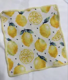 ラブラリーバイフェイラー　レモンドット　ハンカチ　中古タオル