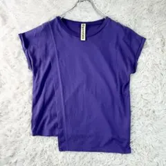 någonstans ナゴンスタンス アシンメトリーTシャツ 38 紫 パープルのサムネイル