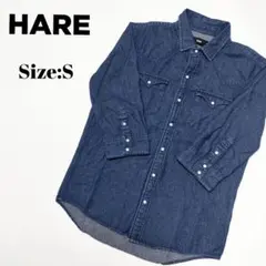 HARE/ハレ/七分袖シャツ/Size:S/匿名配送/送料無料