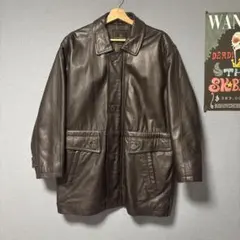 BALMAIN PARIS レザージャケット ブラウン LL - メルカリ