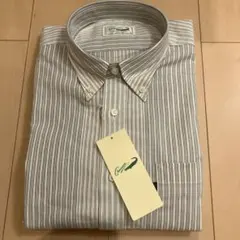 【新品未使用品】クロコダイル　長袖シャツ　ストライプ柄　LLサイズ