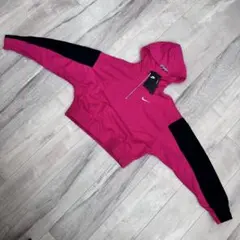 MN306 新品NIKE フーディ ピンク ゆったりS ショート丈 パーカー