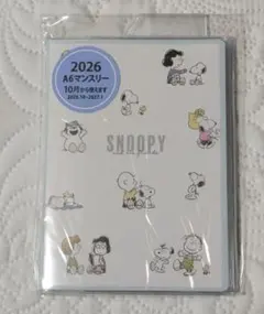 [PEANUTS] スヌーピー 2026年 A6 マンスリー手帳 ダイアリー