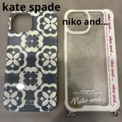 【iPhone14用】破格kate spade・nikoand…ケース２つセット