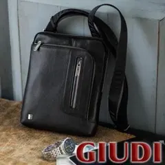 未使用 GIUDI ジウディ レザー ショルダーバッグ ポシェット ポーチ 