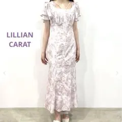 美品✨　リリアンカラット フラワー ティアード ワンピース ピンク 花柄 M