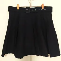 ベルト付きプリーツミニスカートのサムネイル