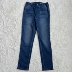 ◆ライトオン　スキニー　ストレッチ　楽のびデニム 　ウエストゴム　綿　ブルー　M