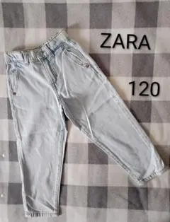 ZARA ライトブルーデニムパンツ 120