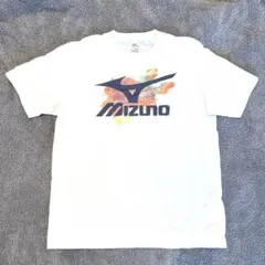 ミズノ　Tシャツ　半袖　ロゴプリント　スポーツ　日本製　グラフィック