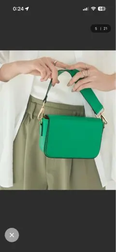 Aunt Marie's フラップミニスクエアショルダーバッグ / ハンドバッグ