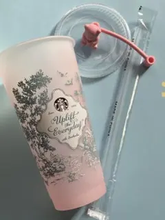 スターバックス　ミステリーカラーチェンジングリユーザブルコールドカップ　ピンク