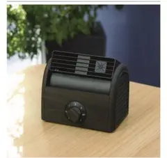 木目調扇風機（アロマトレー付き）　ブラウン