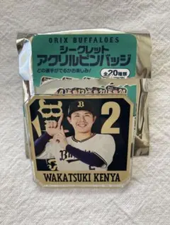オリックス　若月健矢　アクリルピンバッジ