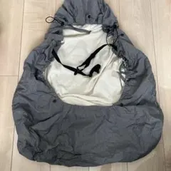 抱っこ紐用 防寒ケープ フード付き グレー