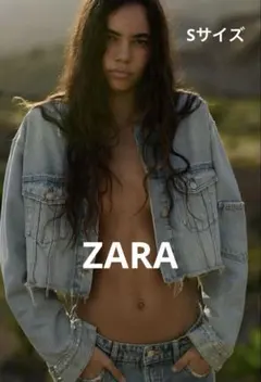 新品未使用 ZARA TRFデニム クロップドジャケット