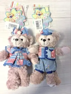 【値札タグつき】ダッフィー&フレンズ　ぬいぐるみバッジ