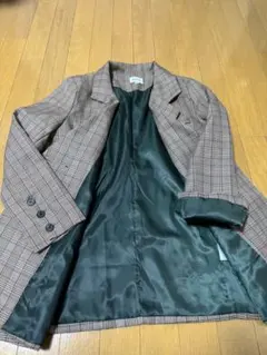 emi+ チェック柄 ダブルブレストジャケット M