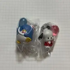 ポチャッコ　タキシードサム　カラーコレクションチャーム　ガチャガチャ